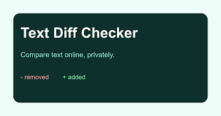 Text Diff Checker